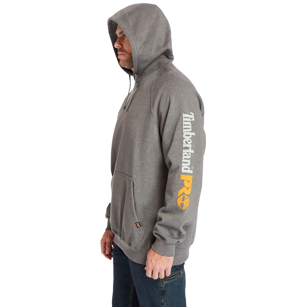 Timberland Φουτερ Ανδρικα Βαθυ Γκρι - Pro® Big & Tall Hood Honcho Sport Hoodie - Greece 6902573-QM